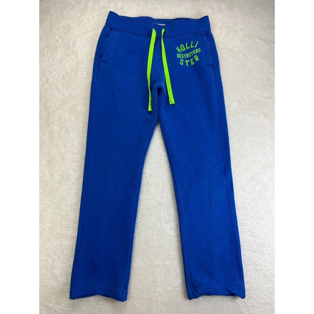 Vintage Hollister Co. Sweatpants Mens M Royal Blue Low Rise Drawstring Pockets